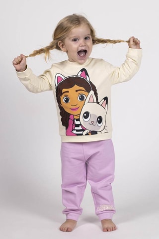 Sweat et jogging Gabby et Pandy Paws Gabby et La Maison Magique - Ivoire et rose