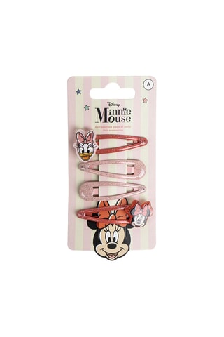 4 pinces Daisy et Minnie Disney - Rouge
