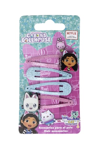 4 pinces à cheveux Gabby et la Maison Magique - Rose