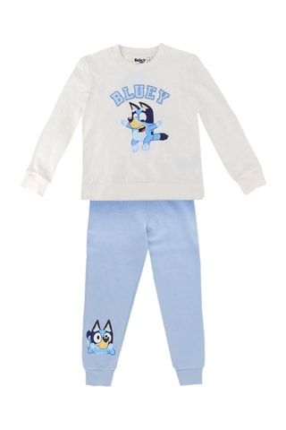 Sweat et jogging Bluey - Blanc et ciel