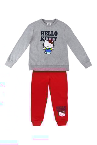 Sweat et jogging Hello Kitty - Gris et rouge