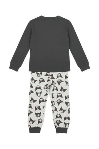 Pyjama Kuromi Sanrio - Gris foncé et gris clair