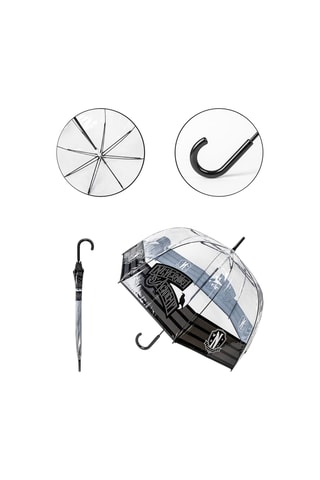 Parapluie cloche Mercredi - Transparent