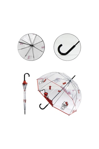 Parapluie cloche Hello Kitty - Transparent