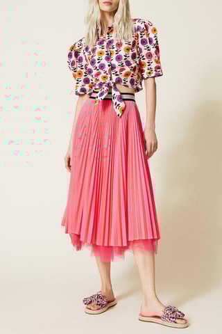 Mules Blanc et orange