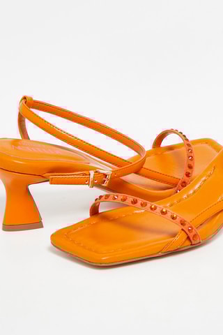 Sandales à talons Orange