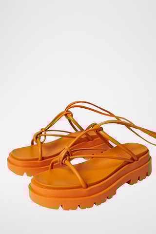 Spartiates plateformes Orange