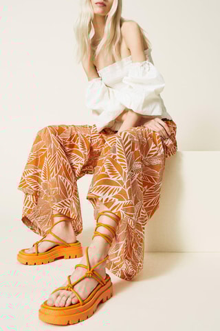 Spartiates plateformes Orange