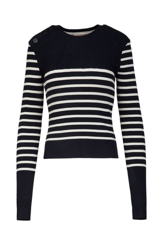 Pull - Bleu marine et blanc