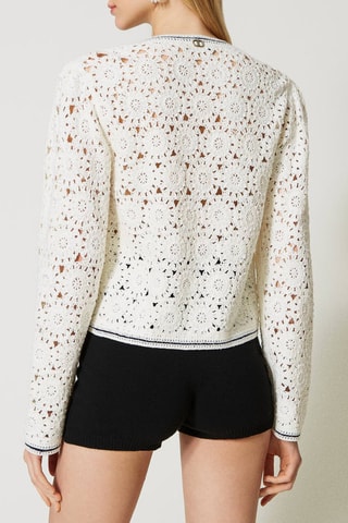 Veste en dentelle - Blanc