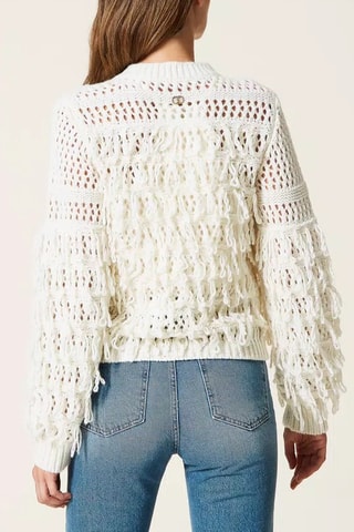 Gilet en laine et alpaga - Blanc