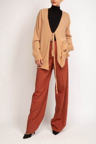 Gilet en laine et cachemire - Marron clair