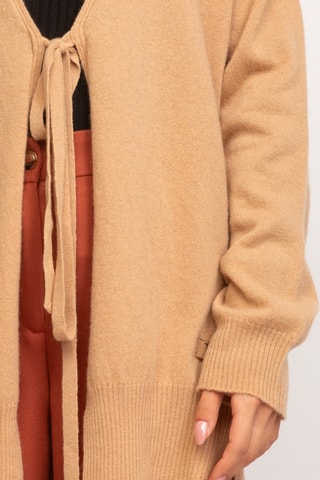 Gilet en laine et cachemire - Marron clair