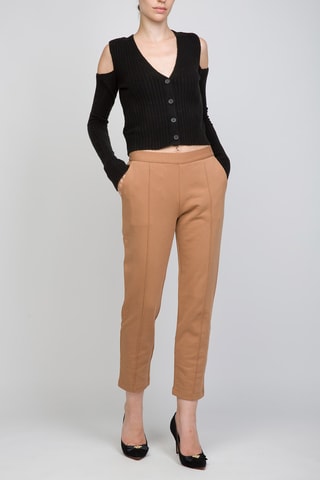 Pantalon 7/8 taille haute - Camel