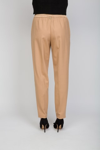 Pantalon en laine taille haute - Camel
