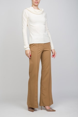 Pantalon taille haute - Camel