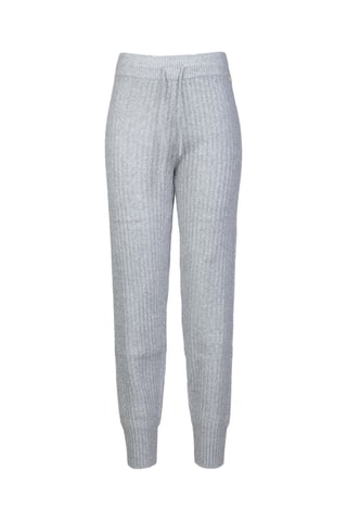 Pantalon taille haute - Gris chiné