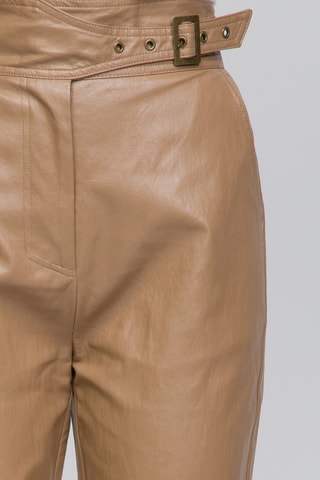 Pantalon 7/8 taille haute - Marron clair