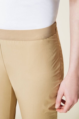 Pantalon droit 7/8 Beige