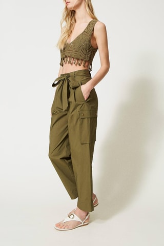 Pantalon cargo - Vert