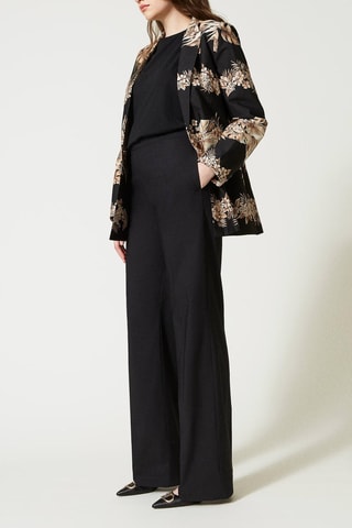 Pantalon taille haute - Noir