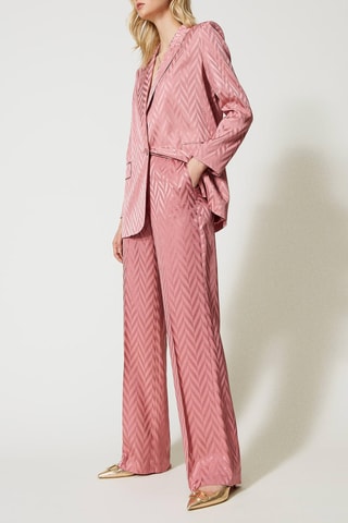 Pantalon wide legs - Rose