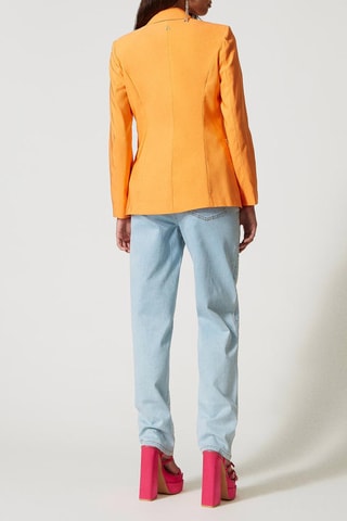 Jean boyfriend taille haute - Bleu