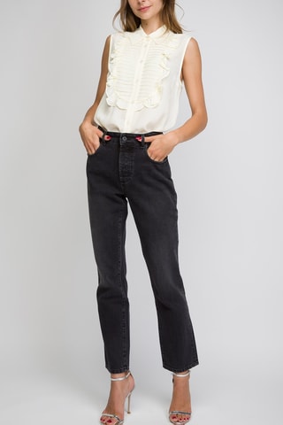 Jean taille haute - Noir