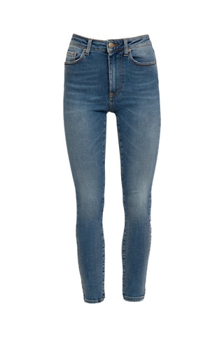 Jean 7/8 taille haute - Bleu cobalt