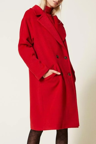 Manteau en laine - Rouge