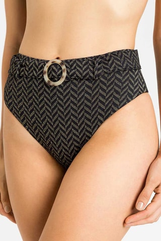 Bas de maillot taille haute - Noir