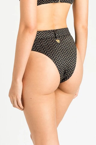 Bas de maillot taille haute - Noir