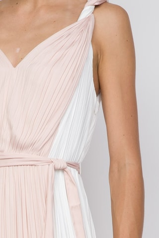 Robe longue - Rose et blanc