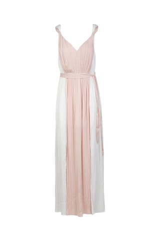 Robe longue - Rose et blanc