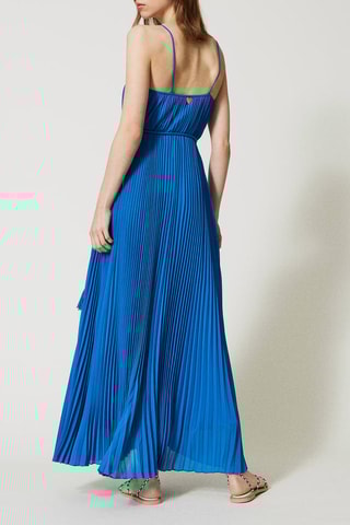 Robe plissée - Bleu