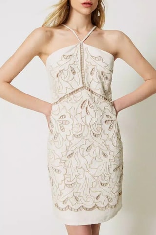 Robe droite en lin - Ecru