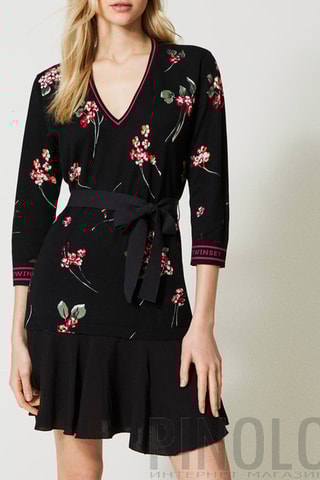 Robe trompe-l'œil - Noir