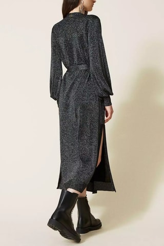 Robe portefeuille - Noir chiné