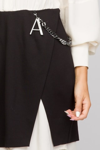 Robe trompe-l’œil - Ecru et noir