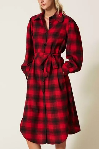 Robe chemise - Rouge