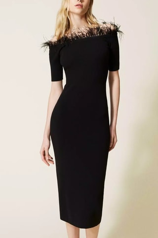 Robe fourreau - Noir