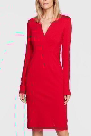 Robe droite - Rouge