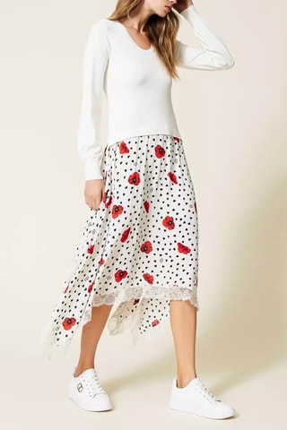 Robe trompe-l’œil - Blanc