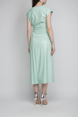 Robe midi - Bleu-vert