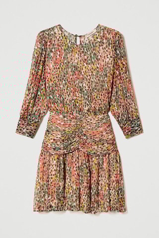 Robe patineuse -  Orange et vert