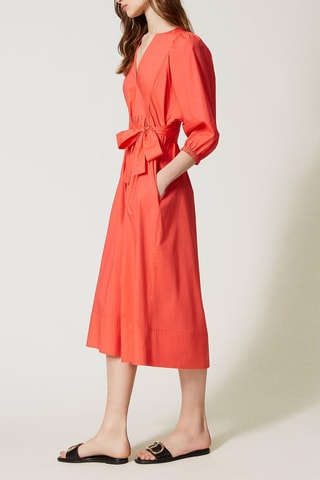 Robe midi - Corail