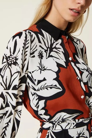 Robe chemise - Camel