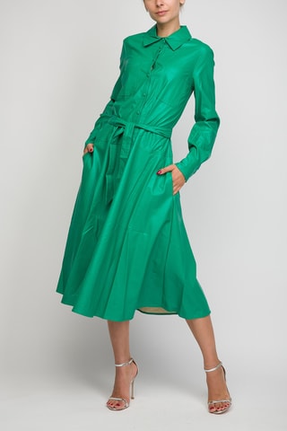 Robe midi - Vert foncé