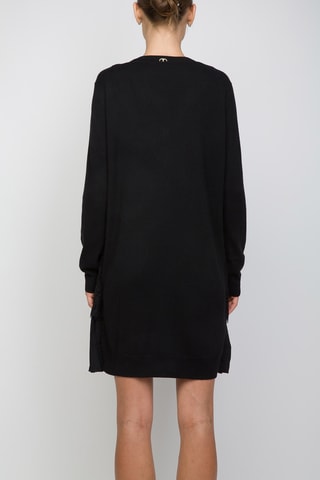 Robe pull en laine et cachemire - Noir