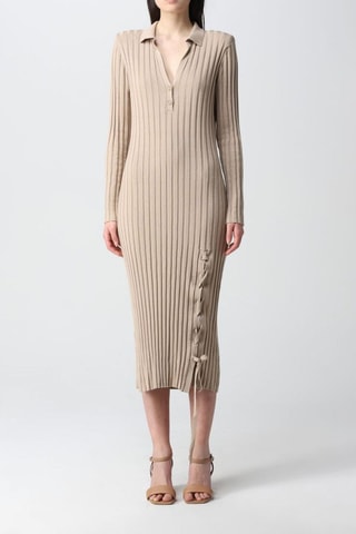 Robe midi Beige